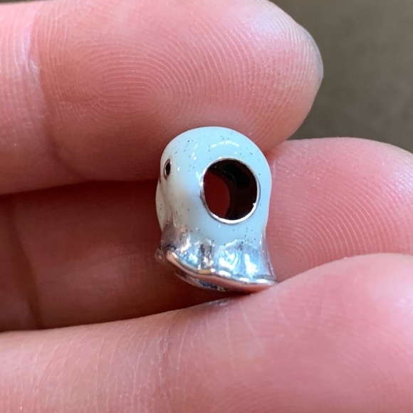 NWOT Glow-in-the-dark Boo Ghost Charm Sterling Silver 925 - Picture 4 of 10